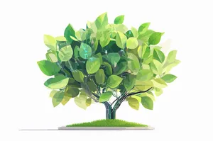 Hình ảnh cây xanh file vector mẫu KK93