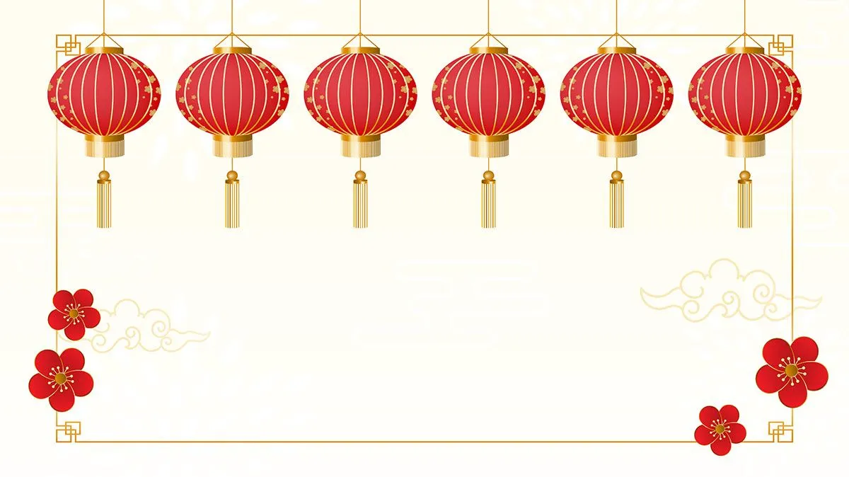 Hình ảnh dây đèn lồng file vector mẫu KS760