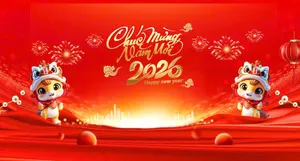 Banner Tết 2026 Chúc Mừng Năm Mới - Thiết Kế Độc Đáo Dễ Chỉnh Sửa
