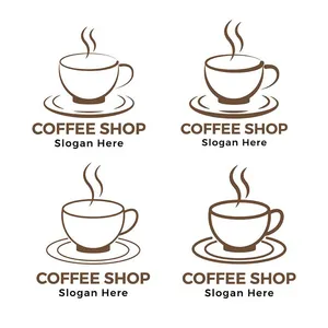 Hình minh họa cốc cafe file vector mẫu KS843