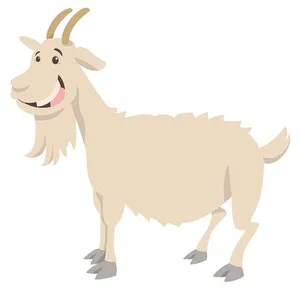 Hình ảnh minh họa chú dê file vector mẫu KS567