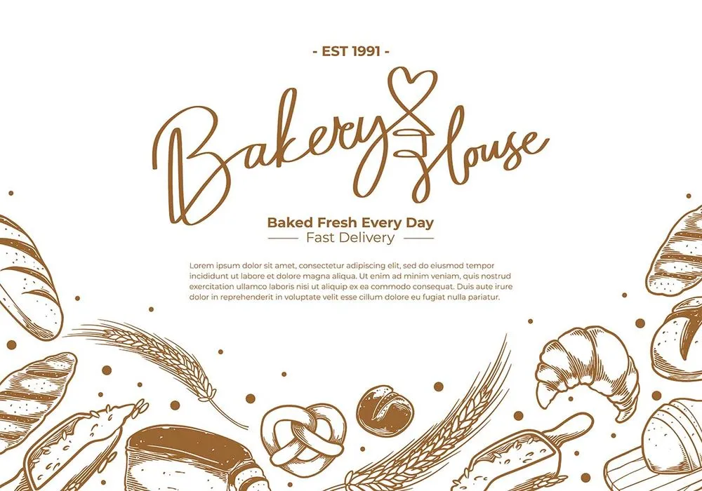 Vector Minh Họa Bánh Mì & Tiệm Bánh Dễ Thương – Thiết Kế EPS Sẵn Sàng