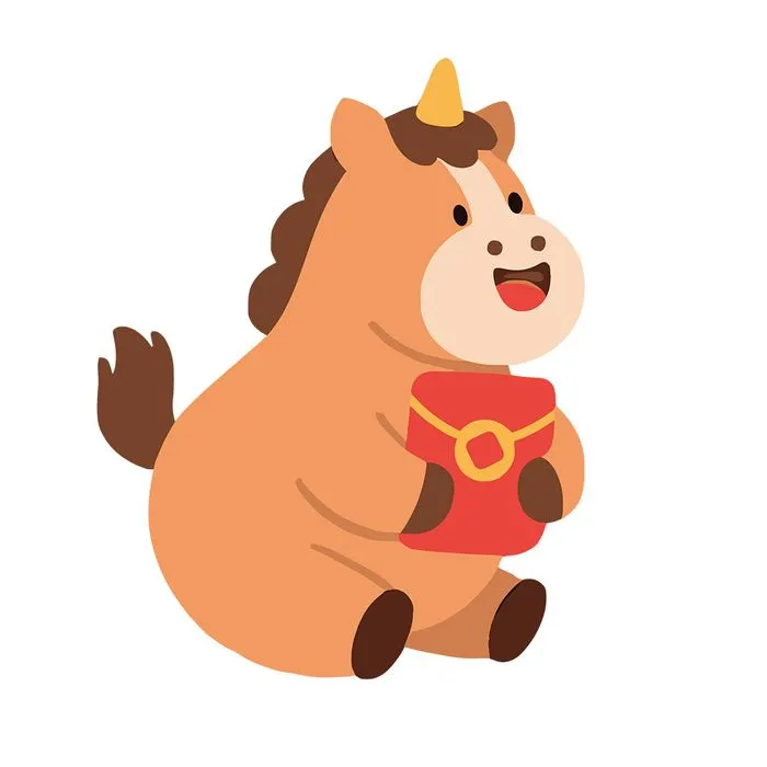 Linh Vật Tết Bính Ngọ 2026 - Hình Minh Họa Ngộ Nghĩnh