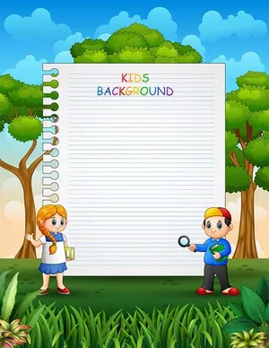 Background học tập edu file vector mẫu KS190