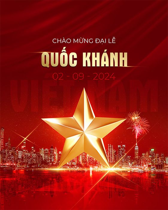 Poster chào mừng ngày Quốc khánh 2/9 file PSD mẫu CR1038