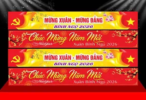 Banner Tết 2026 - Mừng Xuân Bính Ngọ Vector CDR, Thiết Kế Sẵn
