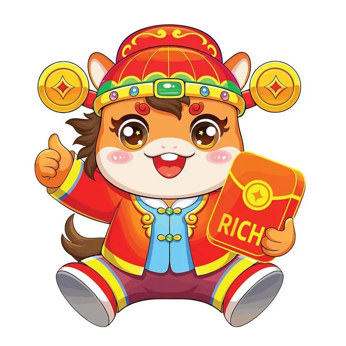 Linh Vật Ngựa Tết - Biểu Tượng May Mắn Minh Họa Đa Dụng