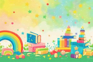 Background bé học tập file JPG mẫu CR201