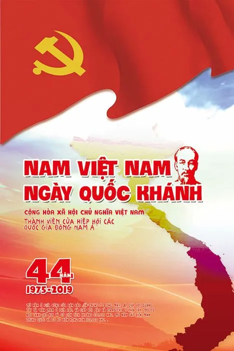 Poster chào mừng lễ quốc khánh 2-9 file PSD mẫu KT80