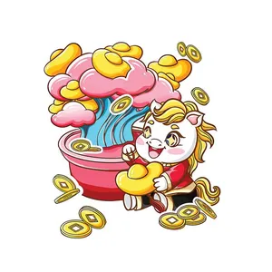 Linh Vật Ngựa Tết Bính Ngọ 2026 - Hình Minh Họa Vector Hoạt Hình Đáng Yêu