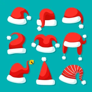 Hình ảnh mũ giáng sinh file vector mẫu CR1755