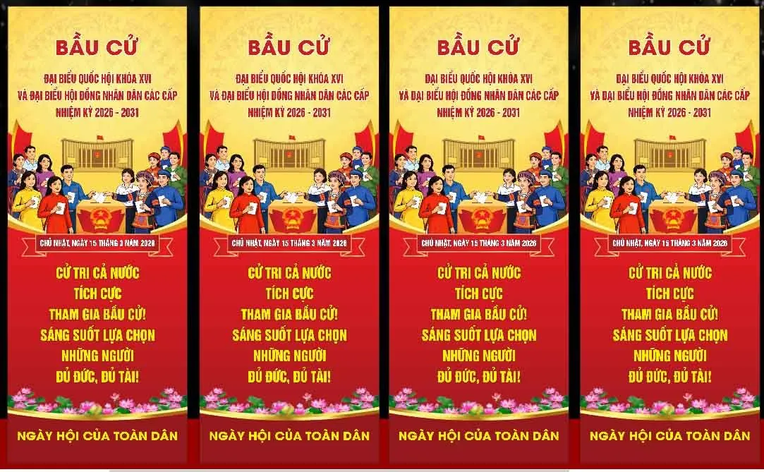 Background Tuyên Truyền Bầu Cử Đại Biểu Quốc Hội & HĐND 2026-2031