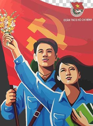 Ảnh thanh niên nam nữ đoàn Hồ Chí Minh  mặc áo xanh file PNG - Mẫu số 5
