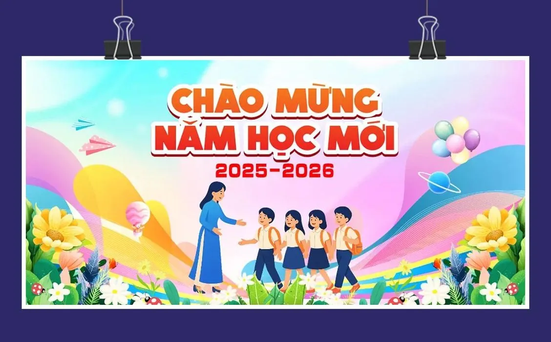 Background phông nền khai giảng chào mừng năm học mới file corel