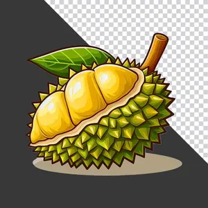 Sầu Riêng Tươi PNG - Hình Ảnh Minh Họa Đồ Họa Chất Lượng Cao