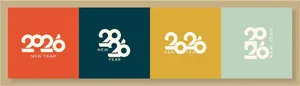 File vector 2026 thiết kế chữ cách điệu độc đáo