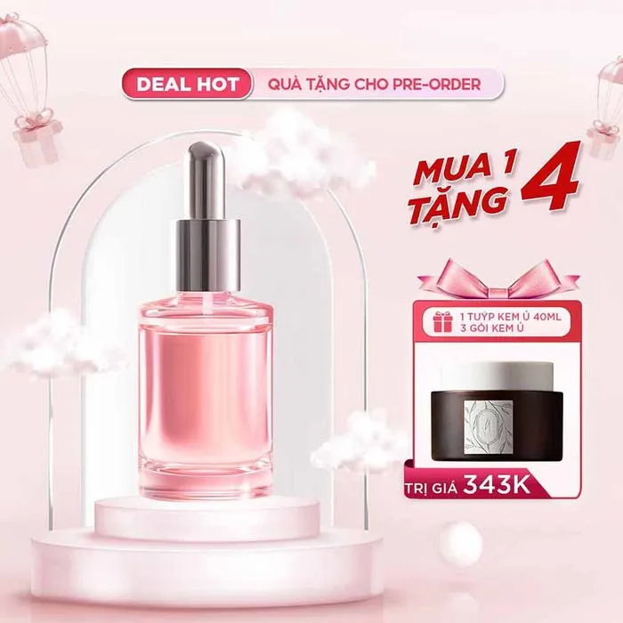 Hình ảnh banner mỹ phẩm khuyến mãi mua 1 tặng 4 file PSD không nền