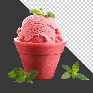 Cốc Kem Hồng PNG Chất Lượng Cao, Tối Ưu Cho Thiết Kế Đồ Họa