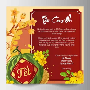 Thư Cảm Ơn Chúc Mừng Năm Mới Tết 2026