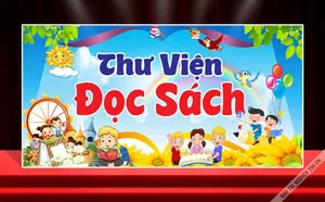 Backdrop Thư Viện Đọc Sách Cho Trẻ Em CDR – Thiết Kế Sáng Tạo & Dễ Chỉnh Sửa