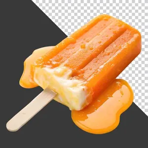 File PNG - Kem que vị cam tươi mát lạnh giải nhiệt.