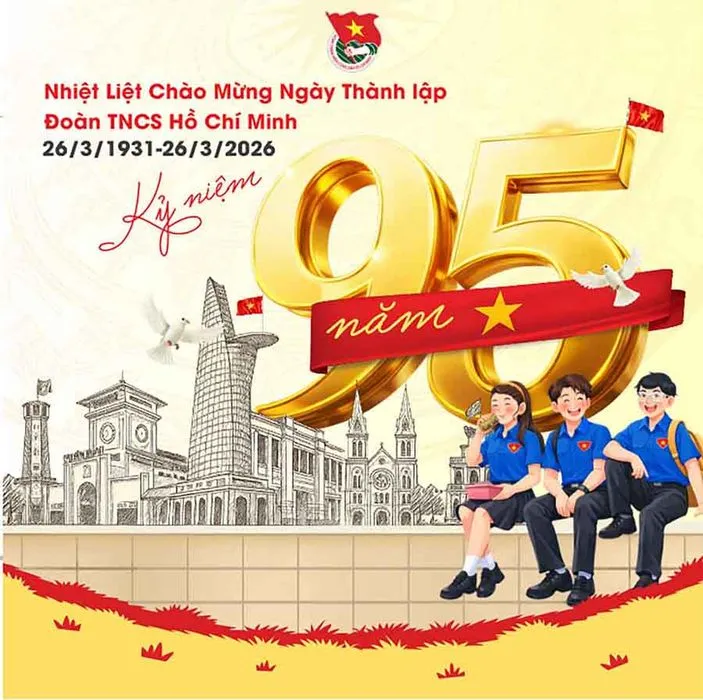 Background kỷ niệm 95 năm Đoàn TNCS Hồ Chí Minh 26/3