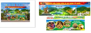 Mẫu thiết kế pano ngày hội toàn dân vì an ninh tổ quốc tỉnh Điện Biên File Corel
