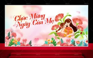 Backbround phông nền chúc mừng Ngày Của Mẹ file corel