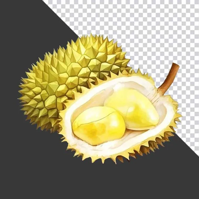 Sầu Riêng Tươi Mát - Hình Ảnh PNG Chất Lượng Cao Cho Thiết Kế Đồ Họa