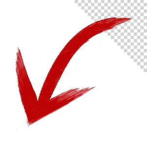 Mũi tên chỉ hướng bên dưới File PNG