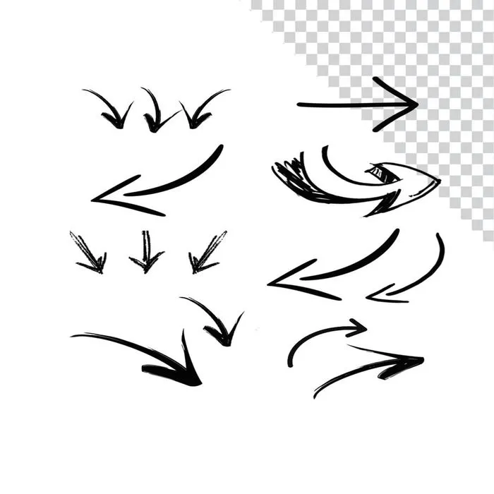 Nhiều loại mũi tên File PNG