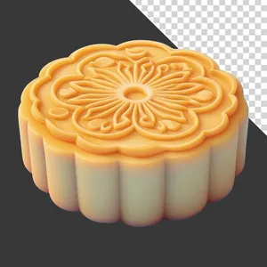 Bánh trung thu hoa văn tròn đẹp mắt - File PNG
