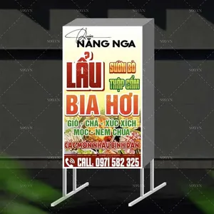 Mẫu biển vẫy biển hộp quán bia hơi Hạ Long - file corel