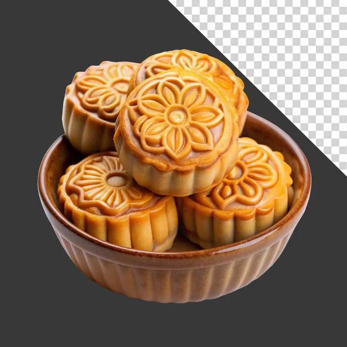Đĩa Bánh Trung Thu Nhiều Chiếc Nhân Truyền Thống - File PNG