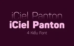 Tải xuống - Font chữ iCiel Panton Light, Black và Italic (4 font)