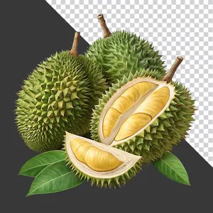 Sầu Riêng Tươi PNG Chất Lượng Cao - Tài Nguyên Thiết Kế Đồ Họa
