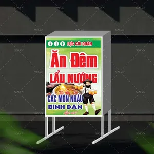 Mẫu thiết kế biển vẫy, biển hộp quán ăn đêm file corel