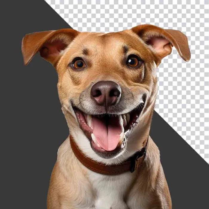 Chó Cười Dễ Thương - Hình Ảnh PNG Chất Lượng Cao cho Thiết Kế Đồ Họa