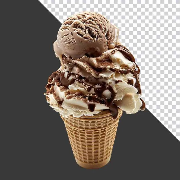 Cốc Kem Chocolate Thơm Ngon – Ảnh PNG Chất Lượng Cao