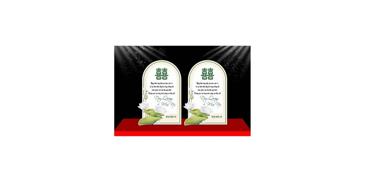 Banner  Đám Cưới Phong Cách Hiện Đại - Tệp CDR Sẵn Sàng