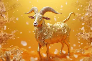 Dê Vàng Hoàng Kim - Hình Ảnh JPG Chất Lượng Cao cho Thiết Kế Đồ Họa