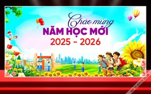 File Corel phông chào mừng năm học mới 2025 -2026
