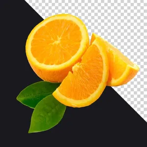Miếng cam tươi ngon mọng nước File PNG hấp dẫn