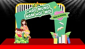 File Corel cổng chào mừng năm học mới back to school