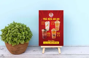 Menu Trà Sữa An An - Thiết Kế Chuyên Nghiệp Dễ Chỉnh Sửa
