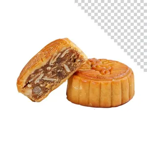 Bánh trung thu nhân thập cẩm ngũ hạt truyền thống - File PNG không nền