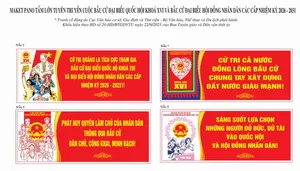 Mẫu Pano tuyên truyền Bầu Cử Đại Biểu Quốc Hội & HĐND Các Cấp Nhiệm Kỳ 2026-2031