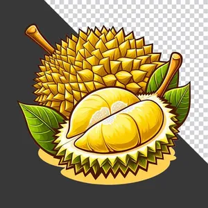Sầu Riêng Minh Họa PNG - File Thiết Kế Đồ Họa Cao Cấp