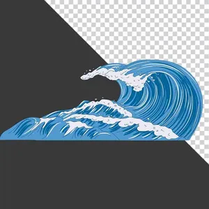 Hình ảnh sóng nước bắn tung toé - File PNG