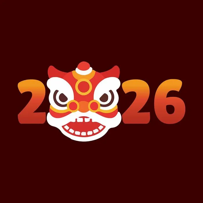 2026 Múa lân Tết Nguyên Đán – File Vector